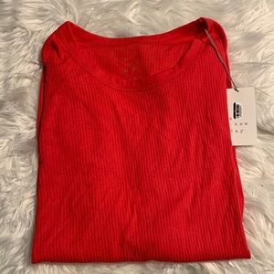 Red A New Day Ribbed Tee - NWT - 2X